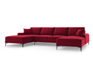 Мягкий уголок Mazzini Sofas Madara 6S, красный/черный цена и информация | Угловые диваны | pigu.lt