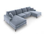 Мягкий уголок Mazzini Sofas Madara 6S, светло-синий/черный