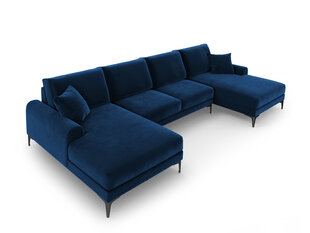 Мягкий уголок Mazzini Sofas Madara 6S, синий/черный цена и информация | Угловые диваны | pigu.lt
