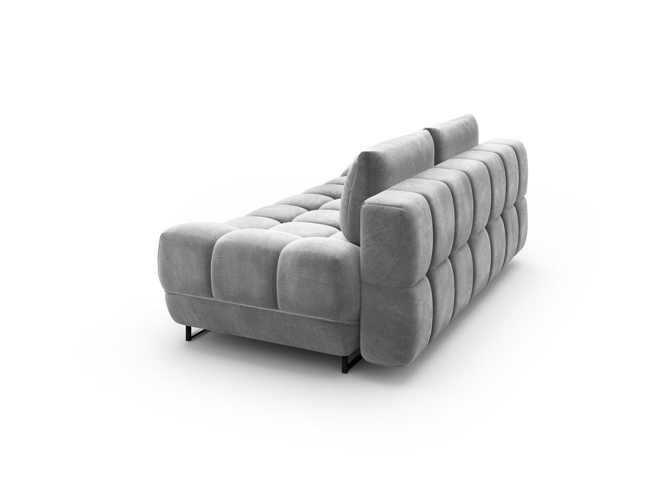 Trivietė sofa Windsor and Co Cirrus, veliūras, pilka цена и информация | Sofos | pigu.lt