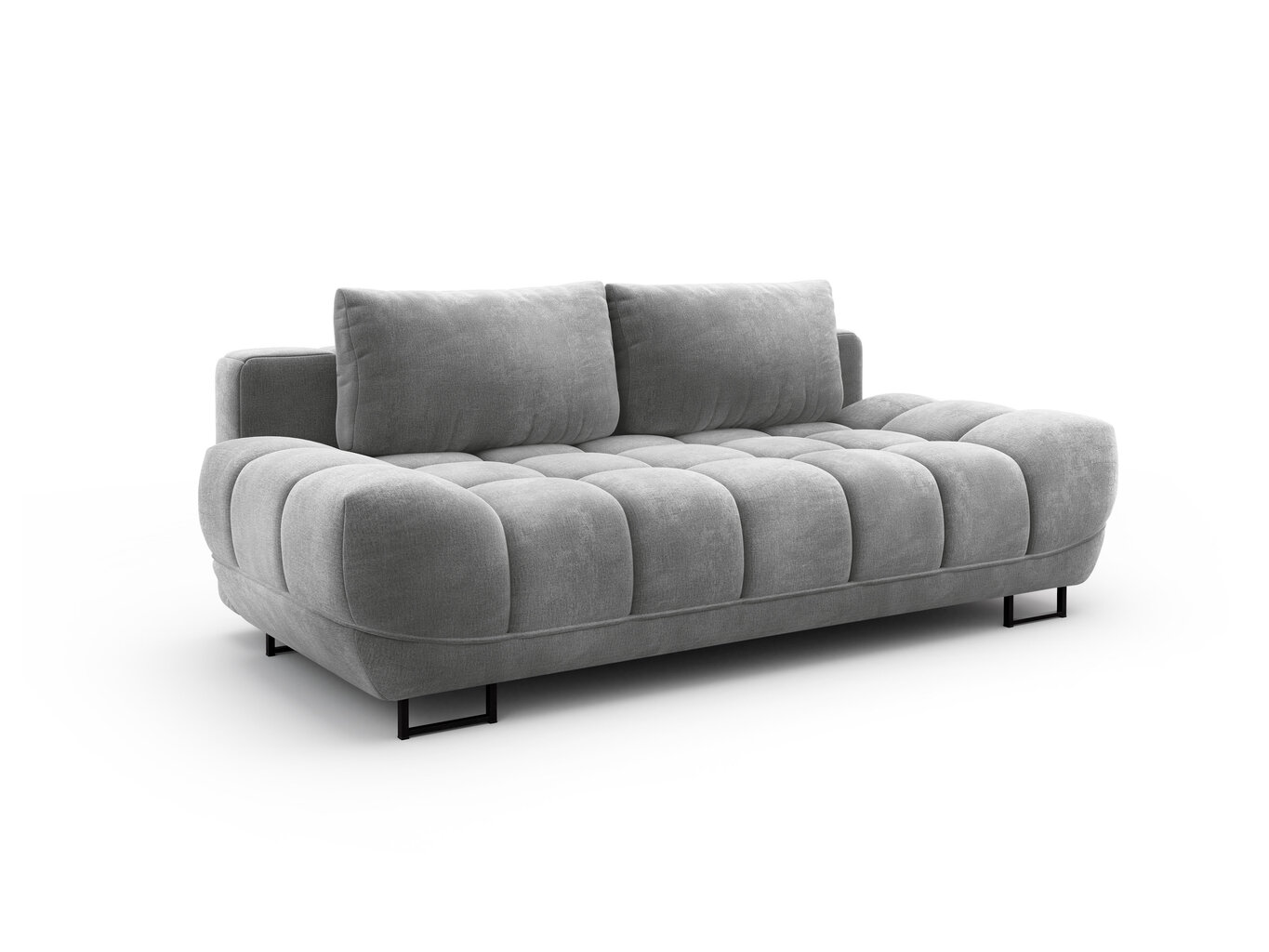 Trivietė sofa Windsor and Co Cirrus, veliūras, pilka цена и информация | Sofos | pigu.lt