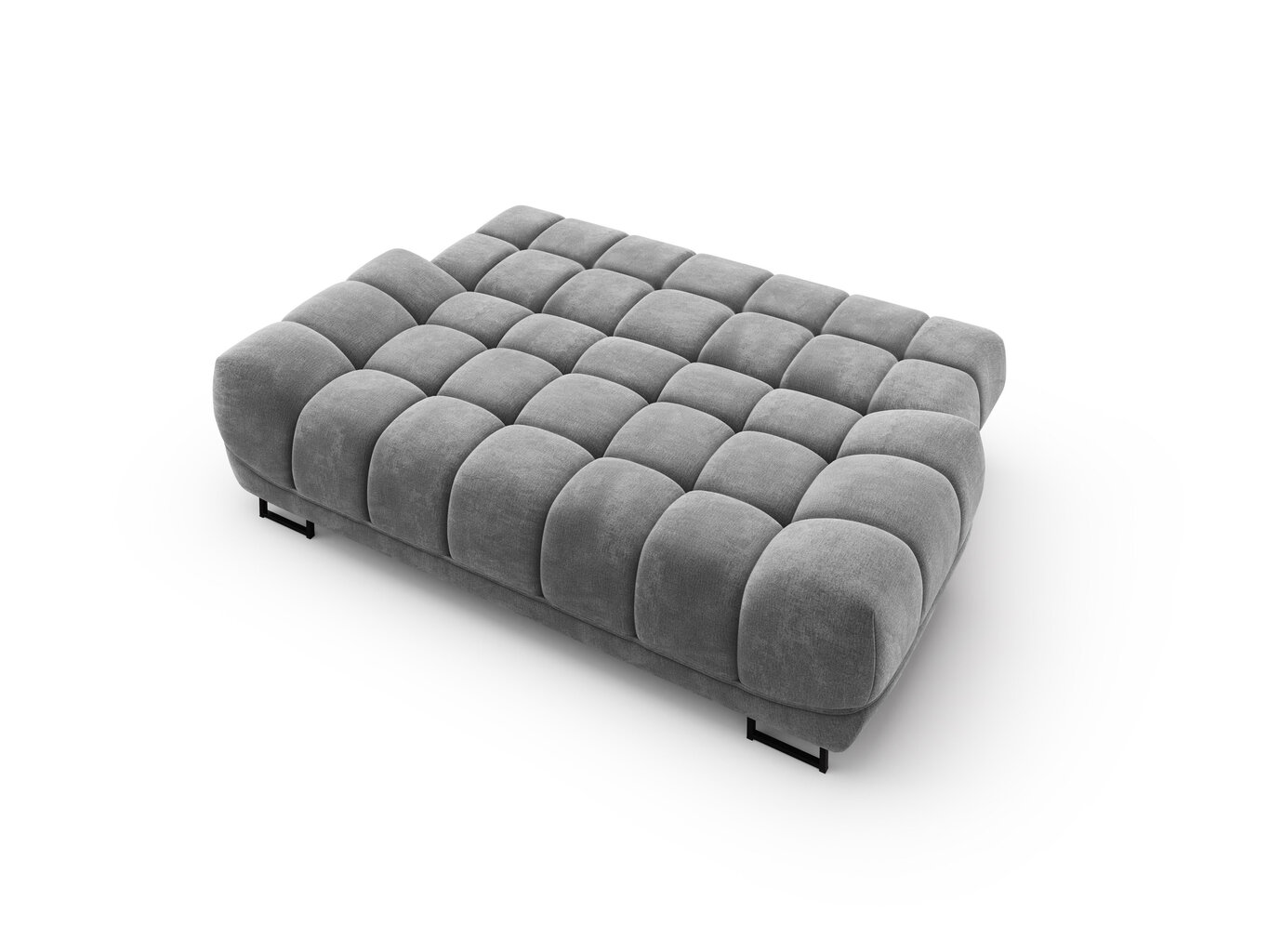 Trivietė sofa Windsor and Co Cirrus, veliūras, pilka kaina ir informacija | Sofos | pigu.lt