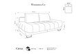 Trivietė sofa Windsor and Co Cirrus, veliūras, pilka kaina ir informacija | Sofos | pigu.lt