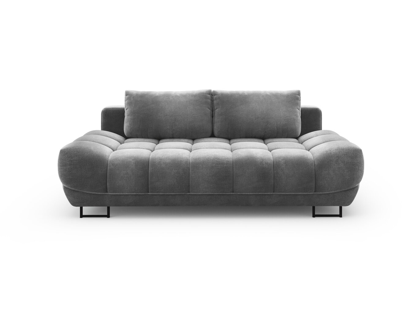 Trivietė sofa Windsor and Co Cirrus, veliūras, pilka kaina ir informacija | Sofos | pigu.lt