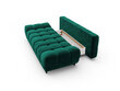 Trivietė sofa Windsor and Co Cirrus, veliūras, žalia kaina ir informacija | Sofos | pigu.lt