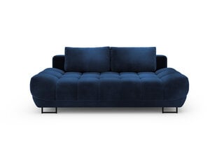 Трехместный диван Windsor and Co Cirrus, велюр, синий цена и информация | Диваны | pigu.lt