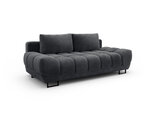 Trivietė sofa Windsor and Co Cirrus, veliūras, tamsiai pilka