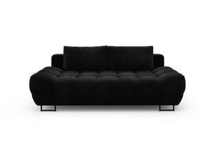 Trivietė sofa Windsor and Co Cirrus, veliūras, juoda kaina ir informacija | Sofos | pigu.lt