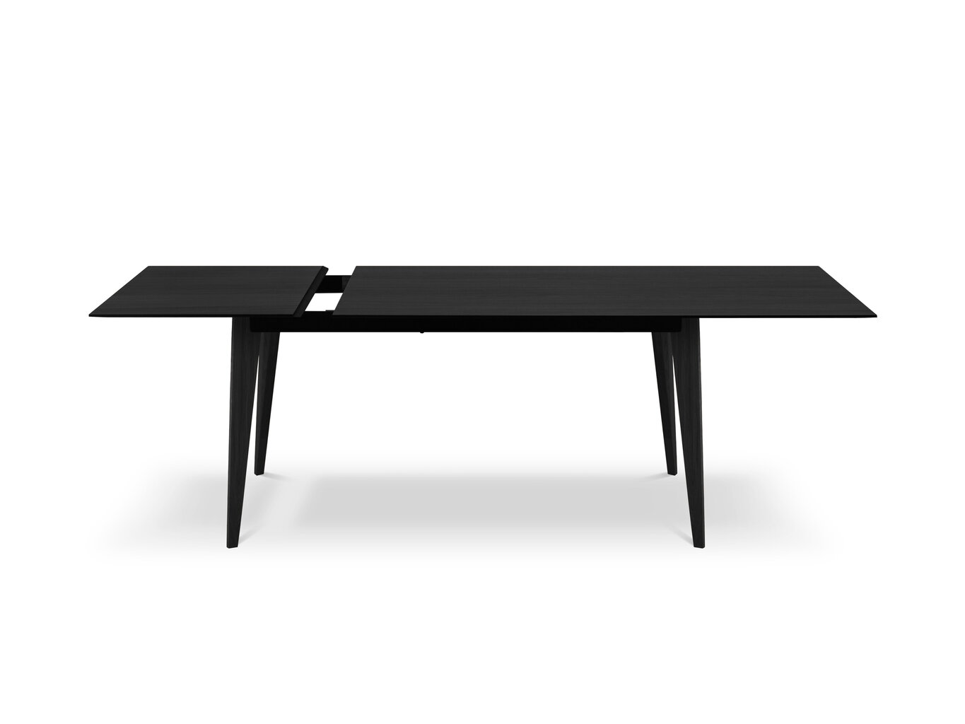 Išskleidžiamas stalas Windsor & Co Royal, 120x80 cm, juodas kaina ir informacija | Virtuvės ir valgomojo stalai, staliukai | pigu.lt