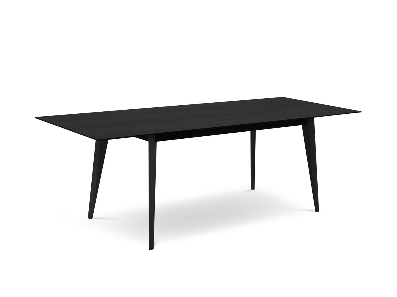 Išskleidžiamas stalas Windsor & Co Royal, 120x80 cm, juodas kaina ir informacija | Virtuvės ir valgomojo stalai, staliukai | pigu.lt