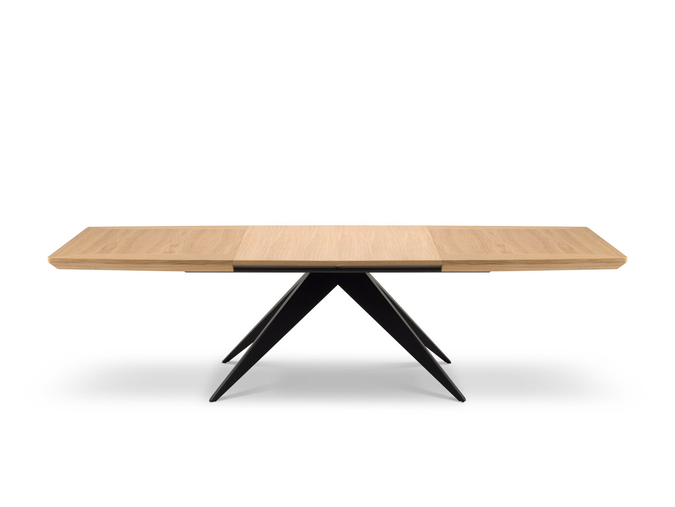 Išskleidžiamas stalas Windsor & Co Sky, 180 cm, rudas/juodas kaina ir informacija | Virtuvės ir valgomojo stalai, staliukai | pigu.lt