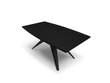 Išskleidžiamas stalas Windsor & Co Sky, 180 cm, juodas kaina ir informacija | Virtuvės ir valgomojo stalai, staliukai | pigu.lt