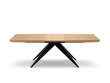 Išskleidžiamas stalas Windsor & Co Sky, 200 cm, rudas/juodas kaina ir informacija | Virtuvės ir valgomojo stalai, staliukai | pigu.lt