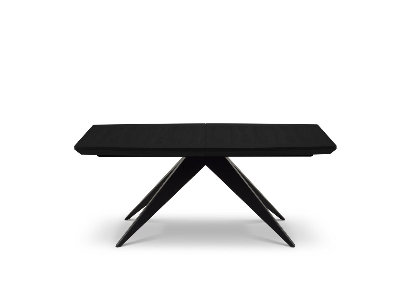 Išskleidžiamas stalas Windsor & Co Sky, 200 cm, juodas kaina ir informacija | Virtuvės ir valgomojo stalai, staliukai | pigu.lt