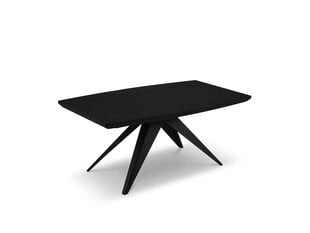 Раскладной стол Windsor & Co Sky, 200 см, черный цена и информация | Кухонные и обеденные столы | pigu.lt