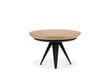 Išskleidžiamas stalas Windsor & Co Magnus 130 cm, rudas/juodas kaina ir informacija | Virtuvės ir valgomojo stalai, staliukai | pigu.lt