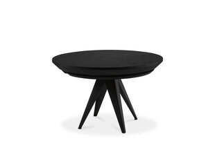 Išskleidžiamas stalas Windsor & Co Magnus 130 cm, juodas kaina ir informacija | Virtuvės ir valgomojo stalai, staliukai | pigu.lt