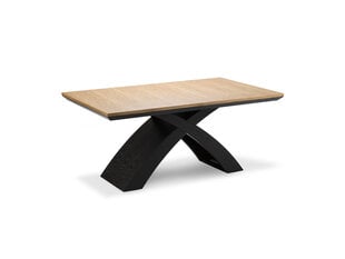 Раскладной стол Windsor & Co Helga, коричневый/черный цена и информация | Кухонные и обеденные столы | pigu.lt