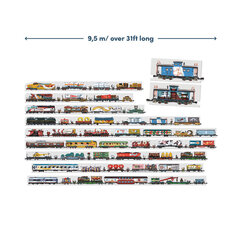 Dėlionė Mix and Match Trains, 108 dalių kaina ir informacija | Dėlionės (puzzle) | pigu.lt