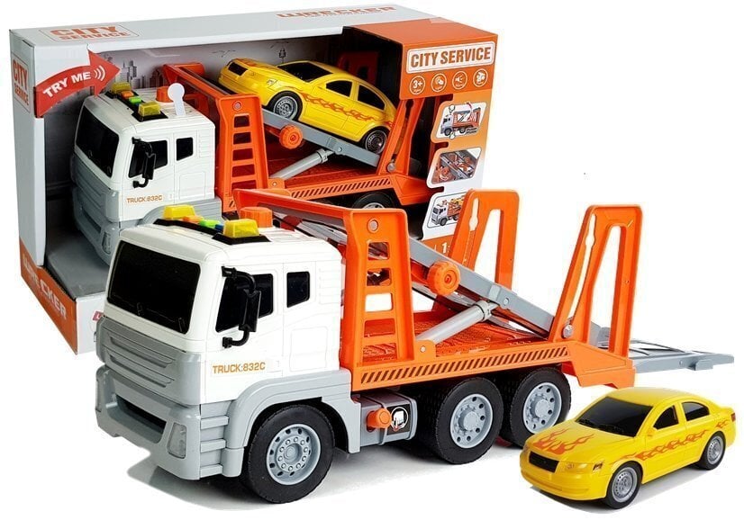 Techninės pagalbos vilkikas su automobiliu 1:12 kaina ir informacija | Žaislai berniukams | pigu.lt
