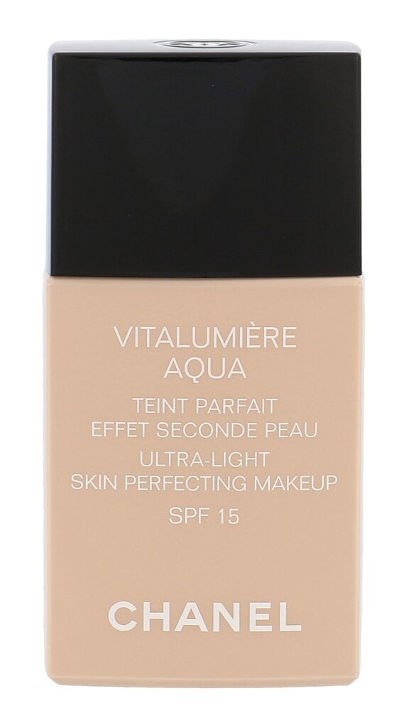 Kreminė pudra Chanel Vitalumière Aqua SPF15, 22 Beige Rose, 30 ml цена и информация | Makiažo pagrindai, pudros | pigu.lt