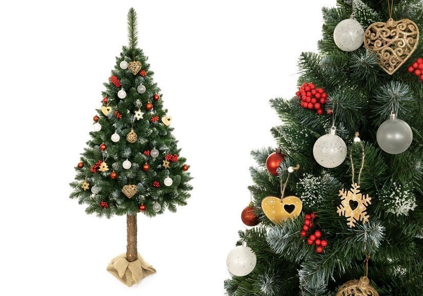 Dirbtinė Kalėdinė eglutė 160 cm deimantinė цена и информация | Eglutės, vainikai, stovai | pigu.lt