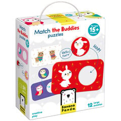 Пазл Match The Buddies Puzzles, 12 д. цена и информация | Пазлы | pigu.lt