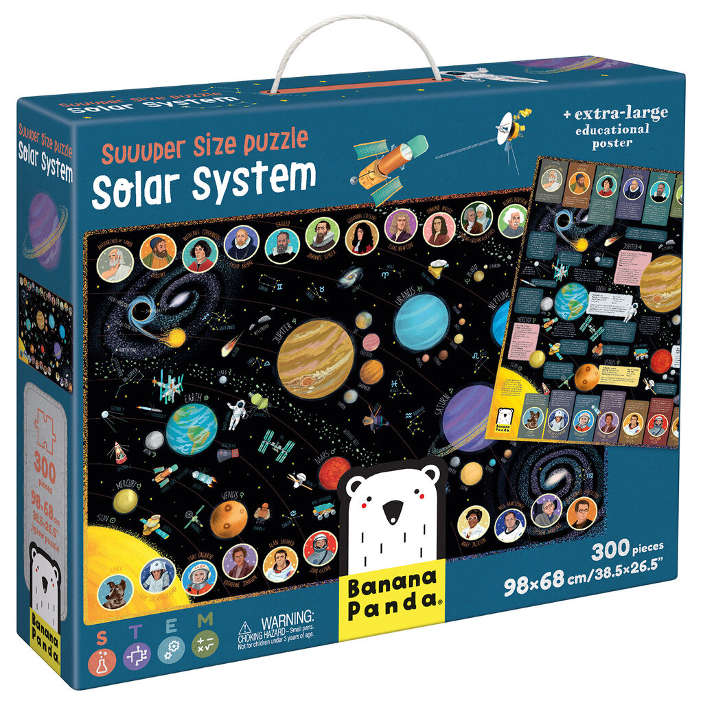 Пазл Suuuper Size Puzzle Solar System, 300 деталей цена | pigu.lt