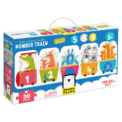 Головоломка Make-a-Match Puzzle Number Train, 30 д. цена и информация | Пазлы | pigu.lt