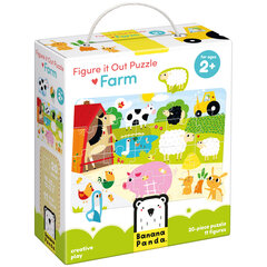 Dėlionė Figure It Out Puzzles Farm, 20 d. kaina ir informacija | Dėlionės (puzzle) | pigu.lt