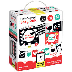 Lavinamosios kortelės High Contrast Baby Pack, 0 mėn.+ kaina ir informacija | Lavinamieji žaislai | pigu.lt
