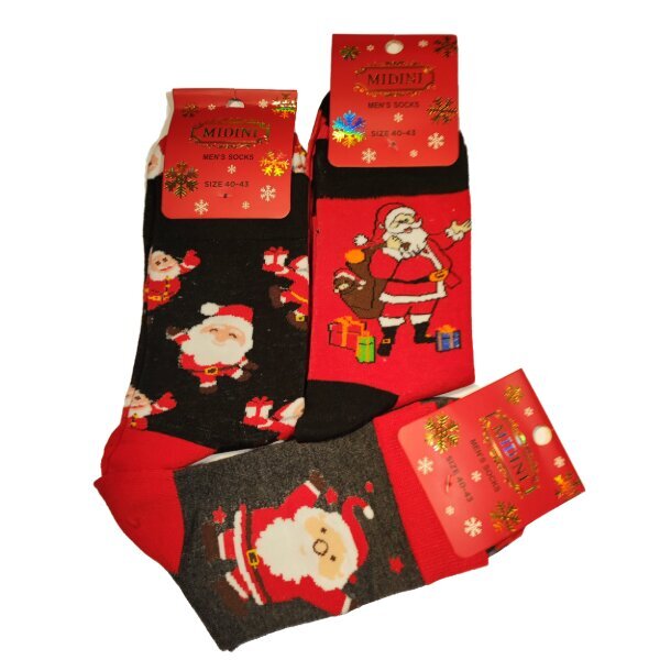 Vyriškos kalėdinės kojinės kaina ir informacija | Vyriškos kojinės | pigu.lt