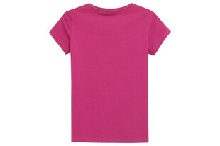 Marškinėliai moterims 4F NOSH4 TSD350, rožiniai kaina ir informacija | Marškinėliai moterims | pigu.lt