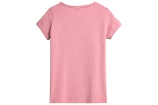 Marškinėliai moterims 4F NOSH4 TSD350, rožiniai kaina ir informacija | Marškinėliai moterims | pigu.lt