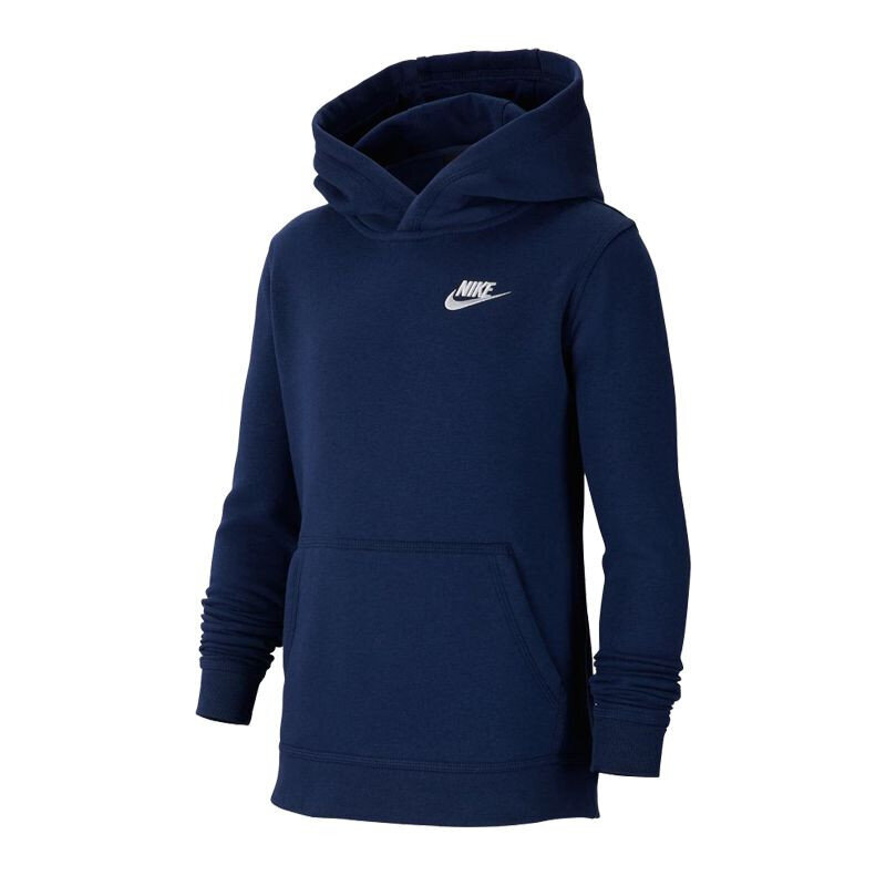 Sportinis džemperis mergaitėms Nike NSW PO Hoodie Club JR BV3757-410, mėlynas kaina ir informacija | Megztiniai, bluzonai, švarkai mergaitėms | pigu.lt