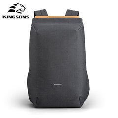 Компьютерный рюкзак, Kingsons с системой против кражи, темно-серый цена и информация | Рюкзаки, сумки, чехлы для компьютеров | pigu.lt