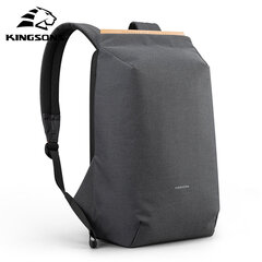 Kingsons Anti-theft Backpack Dark Grey 15.6" kaina ir informacija | Krepšiai, kuprinės, dėklai kompiuteriams | pigu.lt