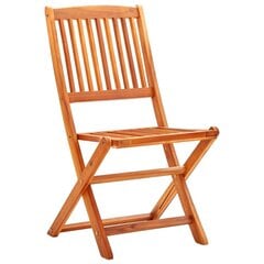 Sulankstomos sodo kėdės, 4 vnt, rudos kaina ir informacija | Lauko kėdės, foteliai, pufai | pigu.lt