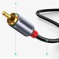 Ugreen USB Type C (male) - 2RCA (male) audio cable, 1,5 m kaina ir informacija | Laidai telefonams | pigu.lt