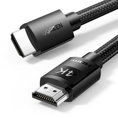 Ugreen HDMI 2.0 - HDMI 2.0 4K cable 1m black (HD119 30999) цена и информация | Кабели для телефонов | pigu.lt