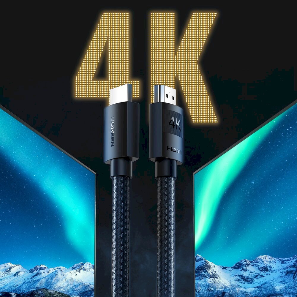 Ugreen kabel HDMI 2.0 - HDMI 2.0 4K, 5 m цена и информация | Laidai telefonams | pigu.lt