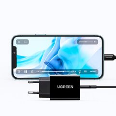 Ugreen USB travel wall charger Type C 20W Power Delivery + USB Cable Type C kaina ir informacija | Krovikliai telefonams | pigu.lt