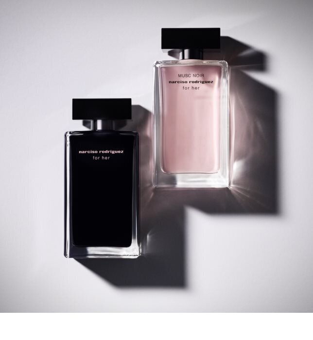 Rinkinys Narciso Rodriguez For Her Musc Noir moterims: kvapusis vanduo EDP 50 ml + dušo želė 50 ml + kūno losjonas 50 ml kaina ir informacija | Kvepalai moterims | pigu.lt