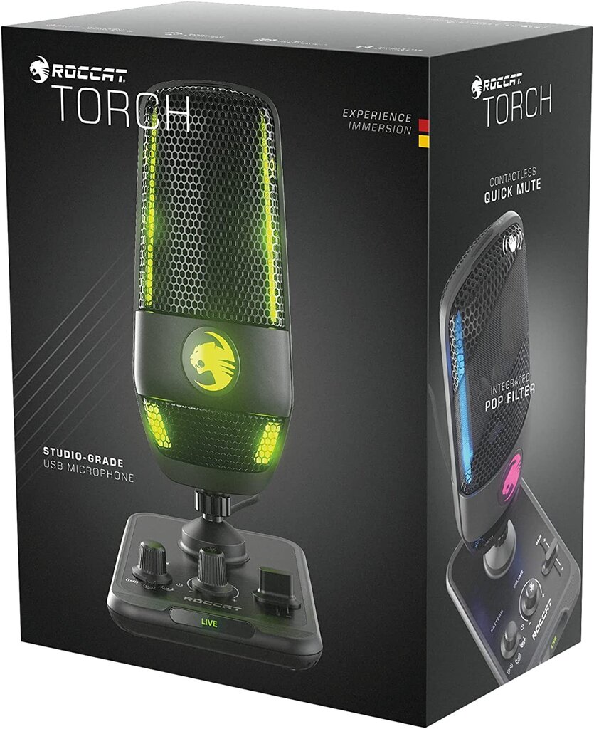 Mikrofon Roccat TORCH, AIMO RGB kaina ir informacija | Mikrofonai | pigu.lt