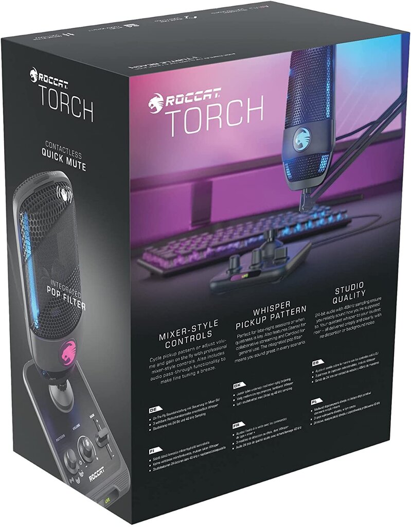 Mikrofon Roccat TORCH, AIMO RGB kaina ir informacija | Mikrofonai | pigu.lt