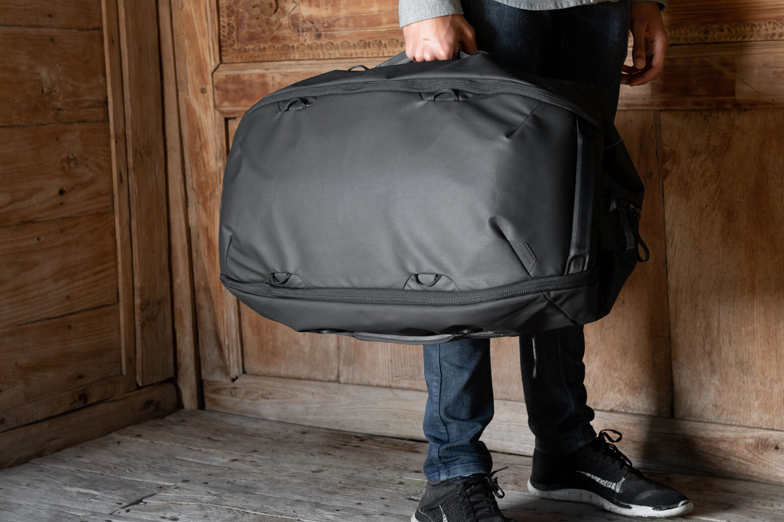 Kuprinė Peak Design Travel DuffelPack, 65 l, juoda kaina ir informacija | Kuprinės ir krepšiai | pigu.lt