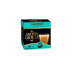 Kavos kapsulės Aroma Gold Flat White, 16 kaps. kaina ir informacija | Kava, kakava | pigu.lt