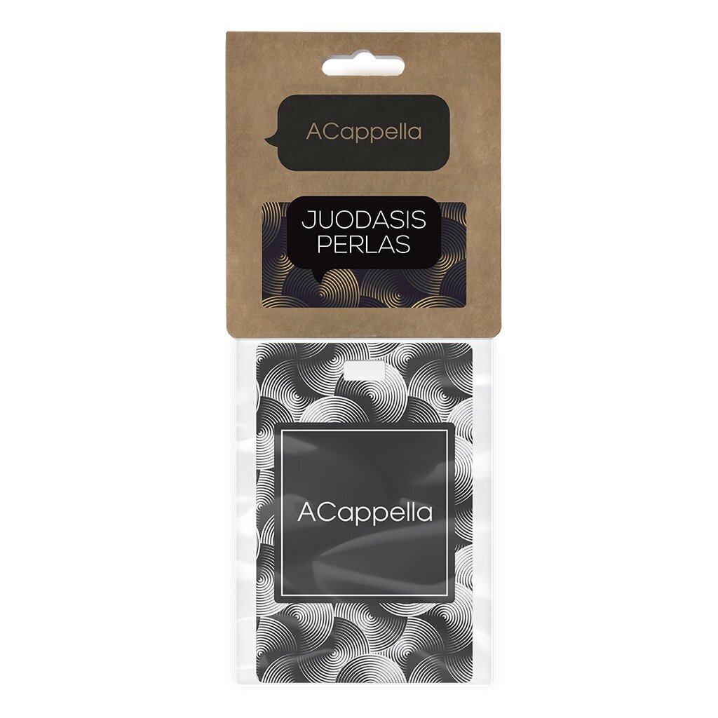 Kvapusis kartoninis pakabukas ACappella Juodas perlas kaina ir informacija | Salono oro gaivikliai | pigu.lt