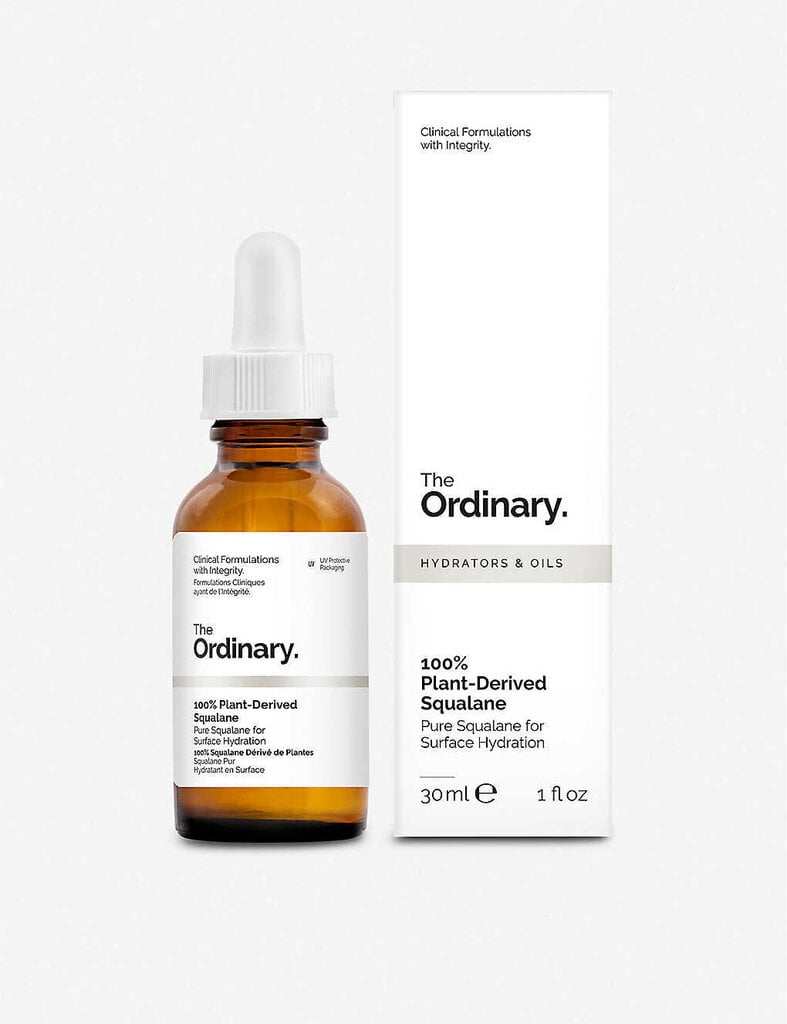 Drėkinamasis veido ir plaukų aliejus The Ordinary 100% Plant-Derived Squalane, 30 ml kaina ir informacija | Veido aliejai, serumai | pigu.lt