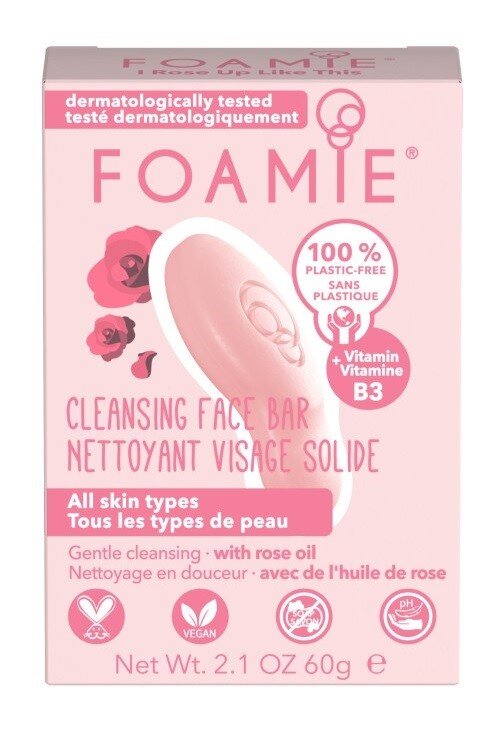 Veido muilas su rožių aliejumi Foamie Gentle Cleansing I Rose up like this, 60 g kaina ir informacija | Veido prausikliai, valikliai | pigu.lt